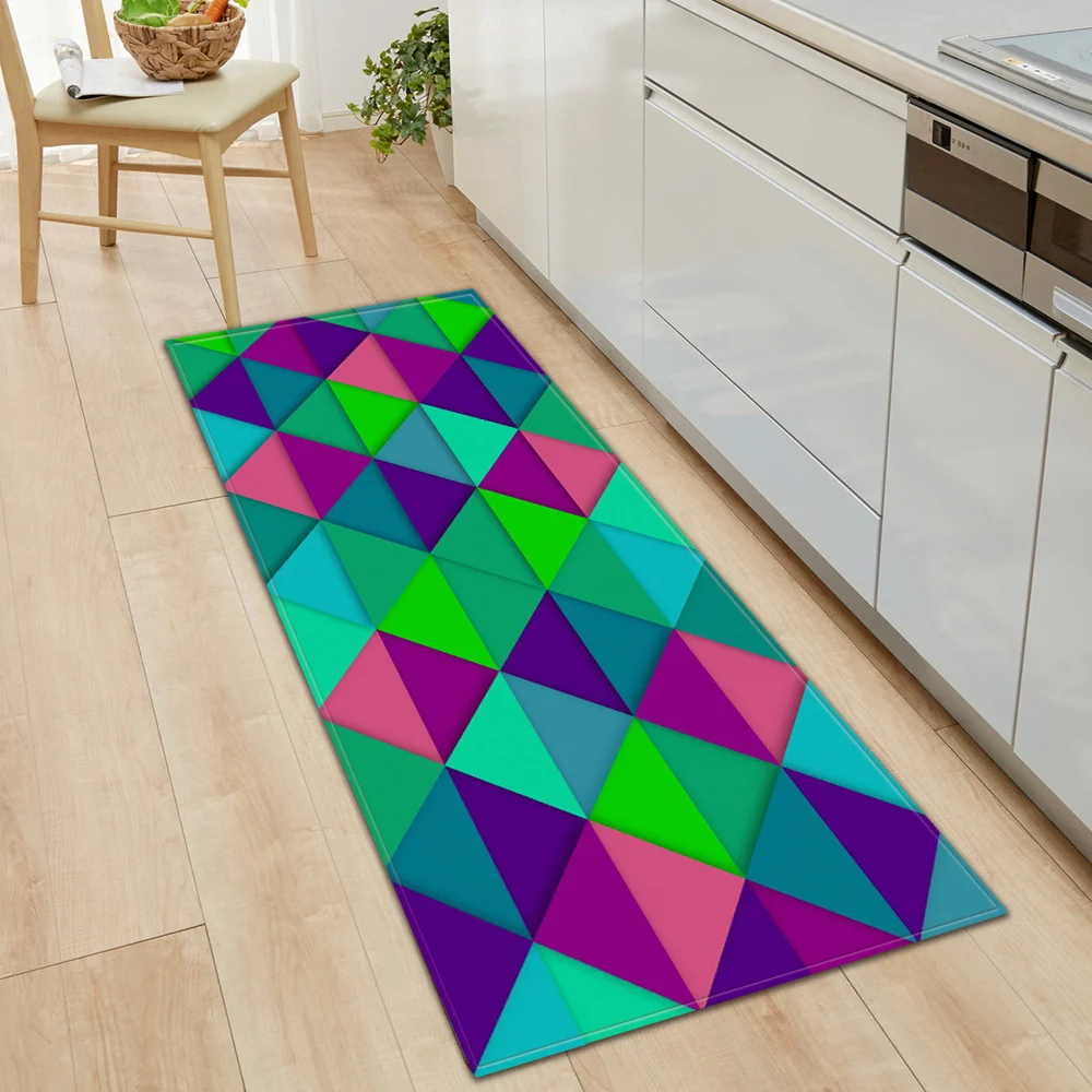 

Motorcycle Carpet Kitchen Floor Home Long Rug House Entrance Mat Vinyl Carpets the Anti-slip Stove Door Door Honeycomb Non-slip