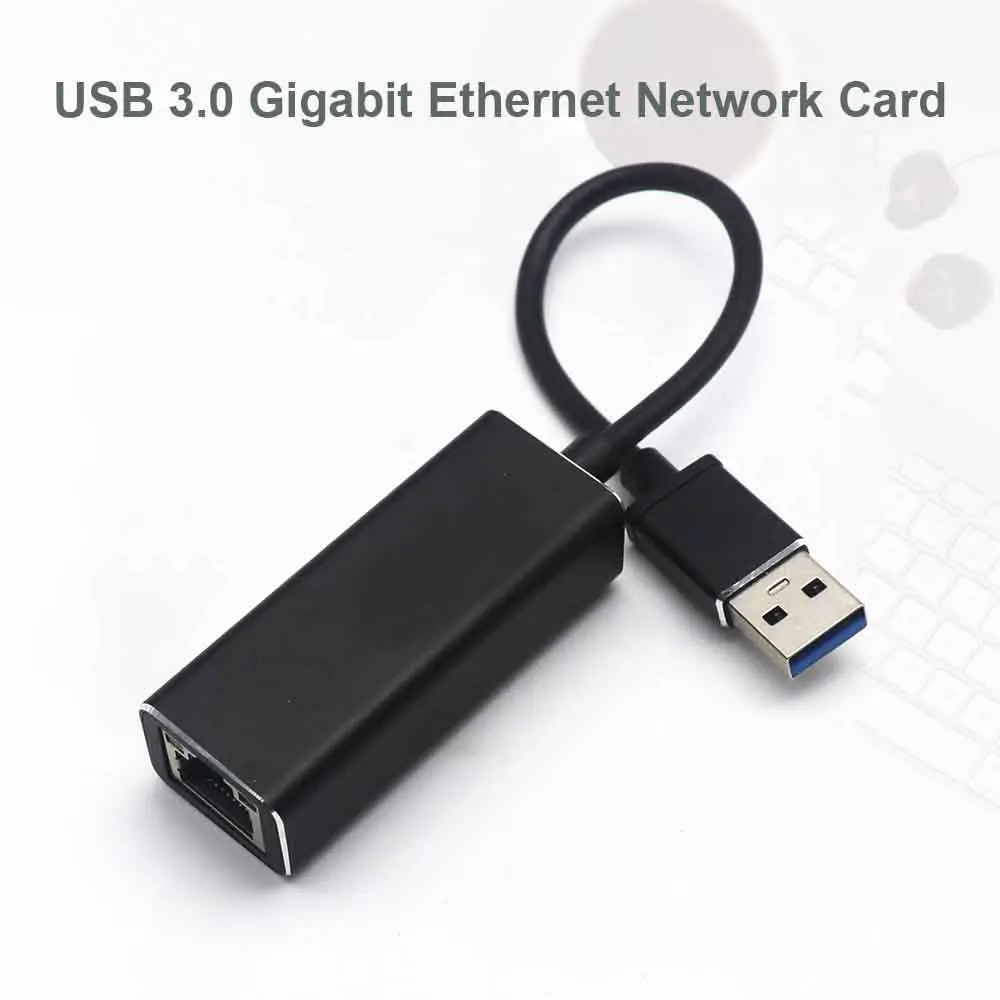 

Wired Ethernet Network Card USB 3.0 To Gigabit Ethernet RJ45 LAN 10/100/1000 Mbps Network Adapter For PC Wholesales