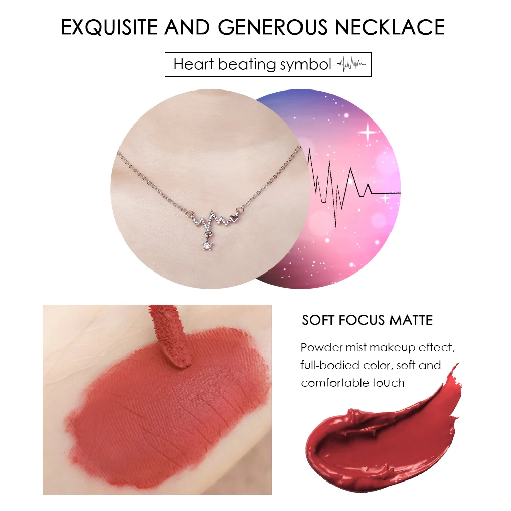 CACE 4 шт. набор блесков для губ матовый красный оттенок макияжа долговечная водная