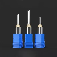 1pcs double edge straight flute woodworking milling cutter 12 14 shank tct straight router bits cnc engraving endmill