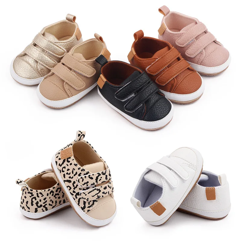 

Soft Sole Antislip Newborn PU First Walkers Baby Shoes Fashion Spring Autumn Infant Boys Girls Casual Shoes Sneakers