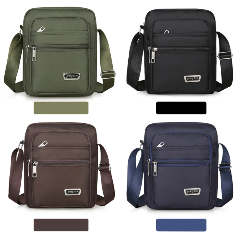 Men Nylon Shoulder Bag Messenger Bag Casual Waterproof Nylon