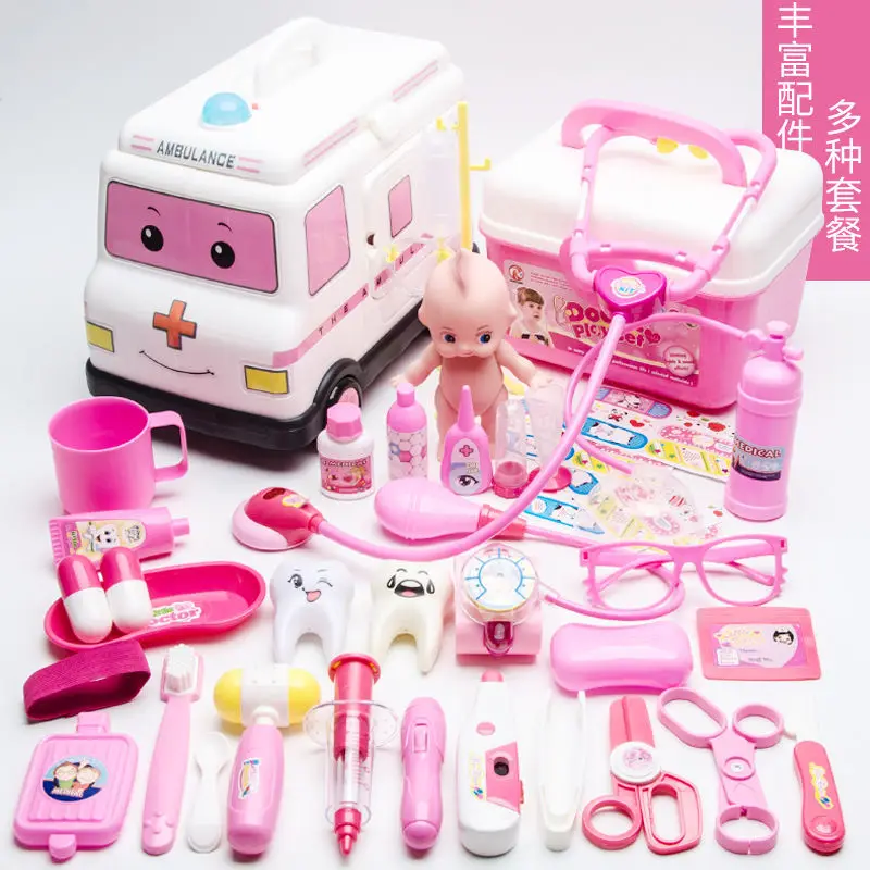 

Girls Toy Children Doctor Set Girls Nurse Baby Injection Stethoscope Toolbox