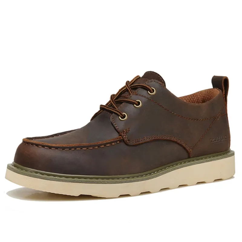 

NEW IN Men Genuine Leather Work Shoes Outdoor Size 38-45