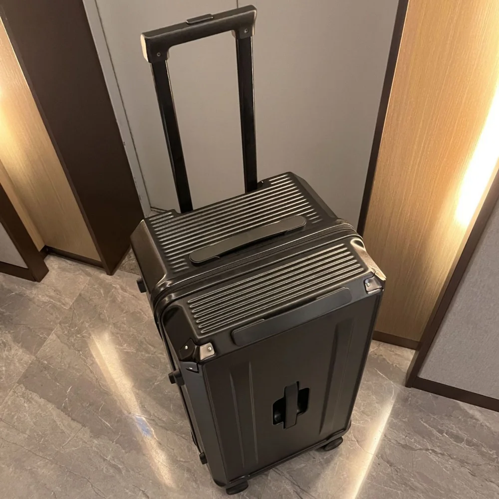 Luggage Fixed belt alloy travel suitcase Men's Business Rolling luggage on wheels trolley luggage Carry-Ons cabin suitcase
