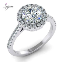 925 sterling silver ring 1ct moissanite ring pass diamond test excellent moissanite wedding engagement rings diamond wholesale
