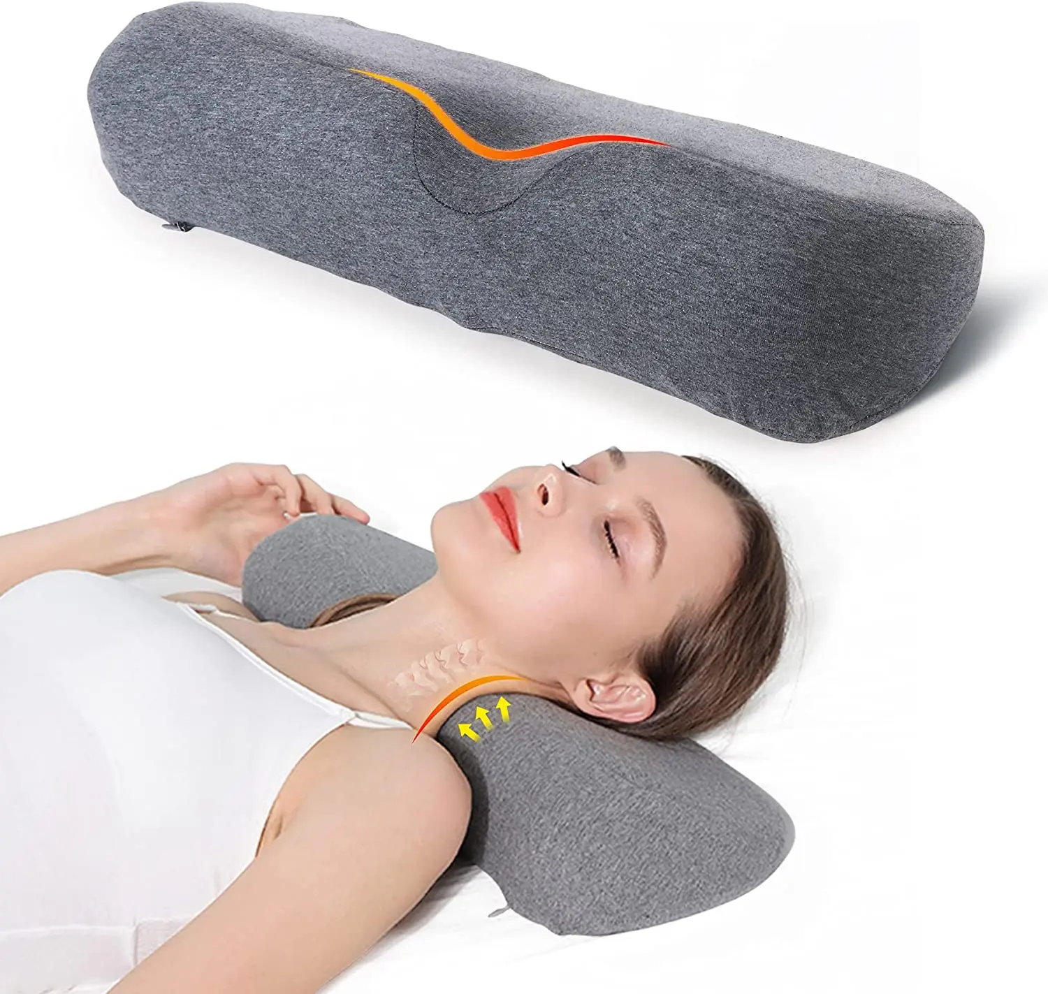 

Memory Foam Pillow Neck Massage Ergonomic Curve Cervical Orthopedic Neck Protection Slow Rebound Foam Bed