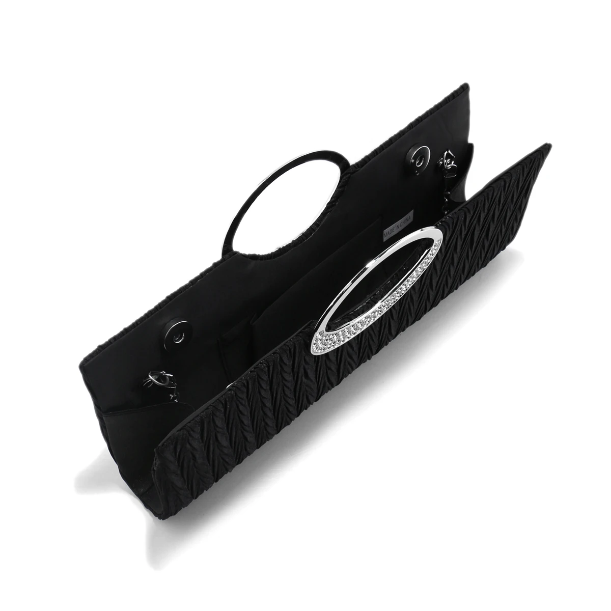 Женская вечерняя сумочка с рюшами блестящая женская сумка-клатч модная зеленая