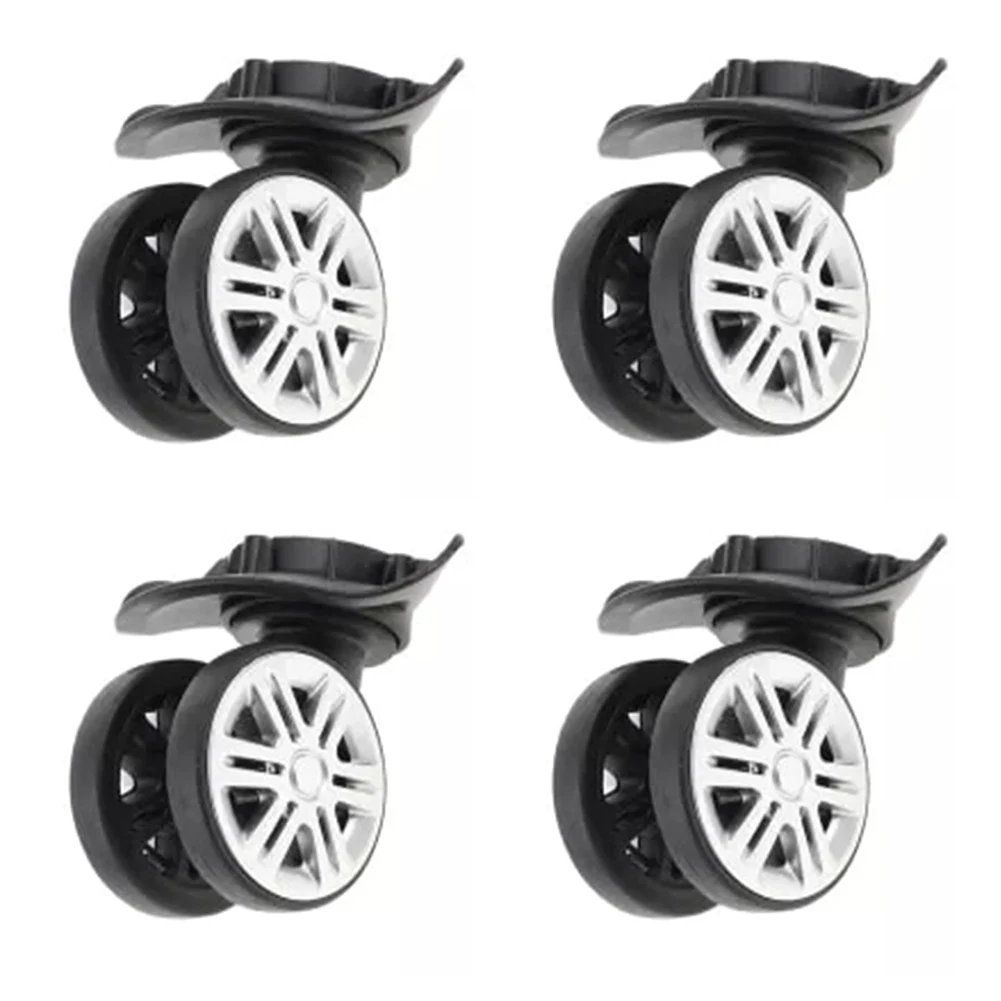 

Suitcase Wheels Suitcase Roll Shock Absorption Suitcase Wheel Swivel Wheels With Brake Device With Screw 2 Pair