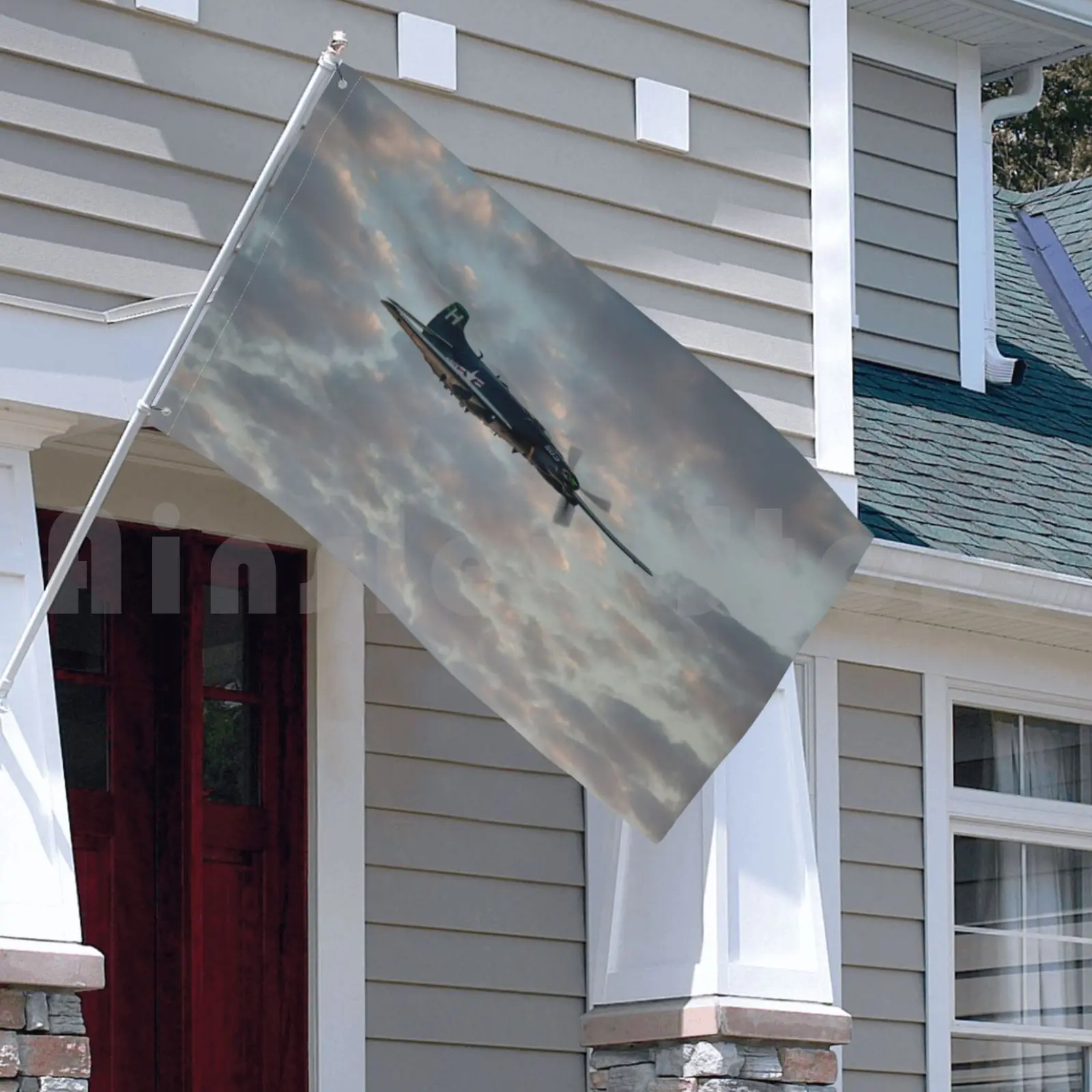 Дуглас A-1 Skyraider украшение для улицы флаг автомобиля A1 Usn США флот самолет |