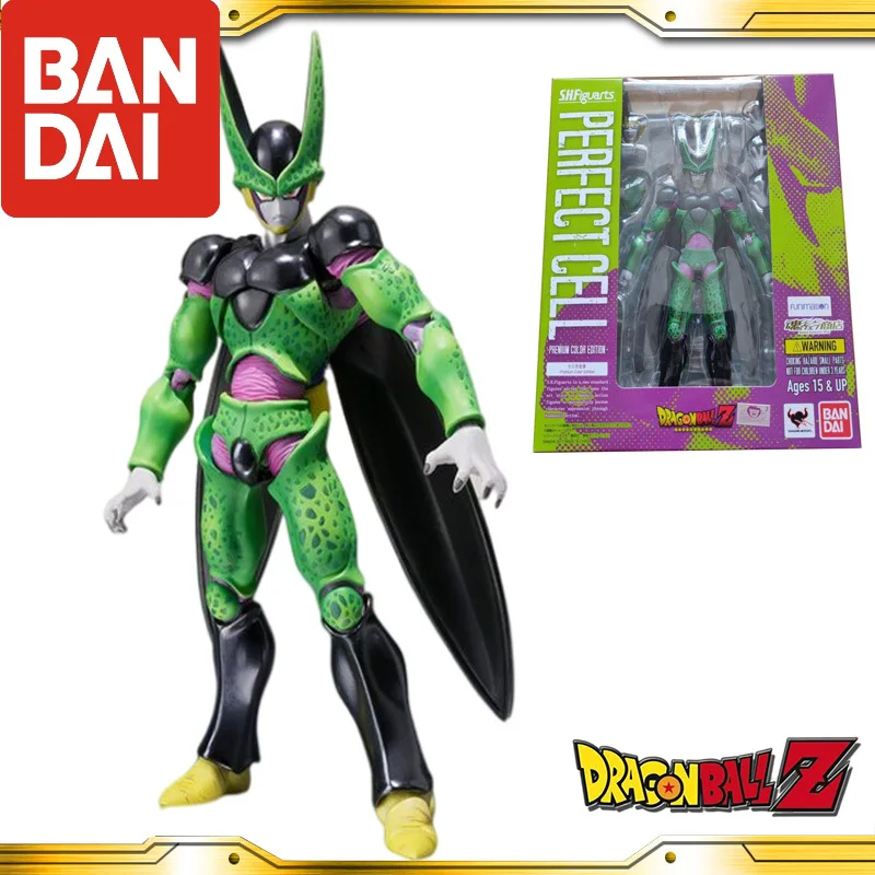 

Original BANDAI Dragon Ball Z SHF Perfect Cell Premium Color Edition Anime Action collection figures Model Toy