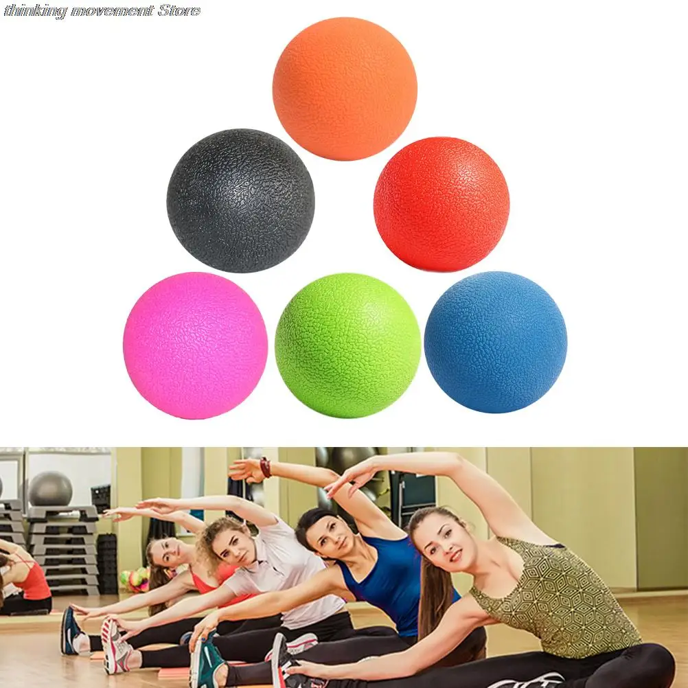 

6 Colors Therapy Gym Relax Exercise Hockey Ball For Yoga Lacrosse Massage Ball for Myofascial Release Fitness