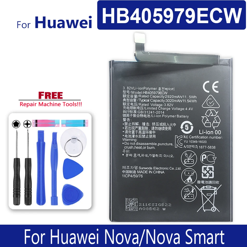 

Battery For Huawei Nova / Enjoy 6S / Honor 6C / Honor 6A / Honor 8A / Y5 2017 / P9 Lite mini HB405979ECW Supply tracking number