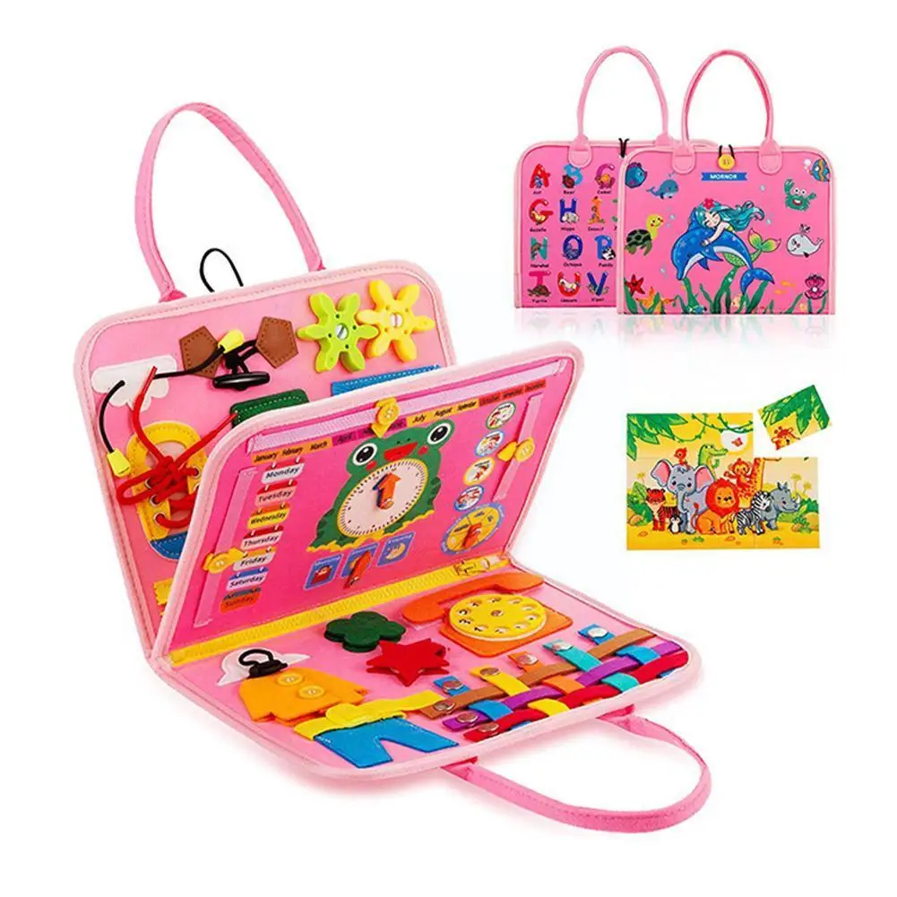 

Busy Board Montessori Toys For Toddlers Busy Board Preschool Educational Toys Travel Activities Sensory Board Baby Toys F6h6