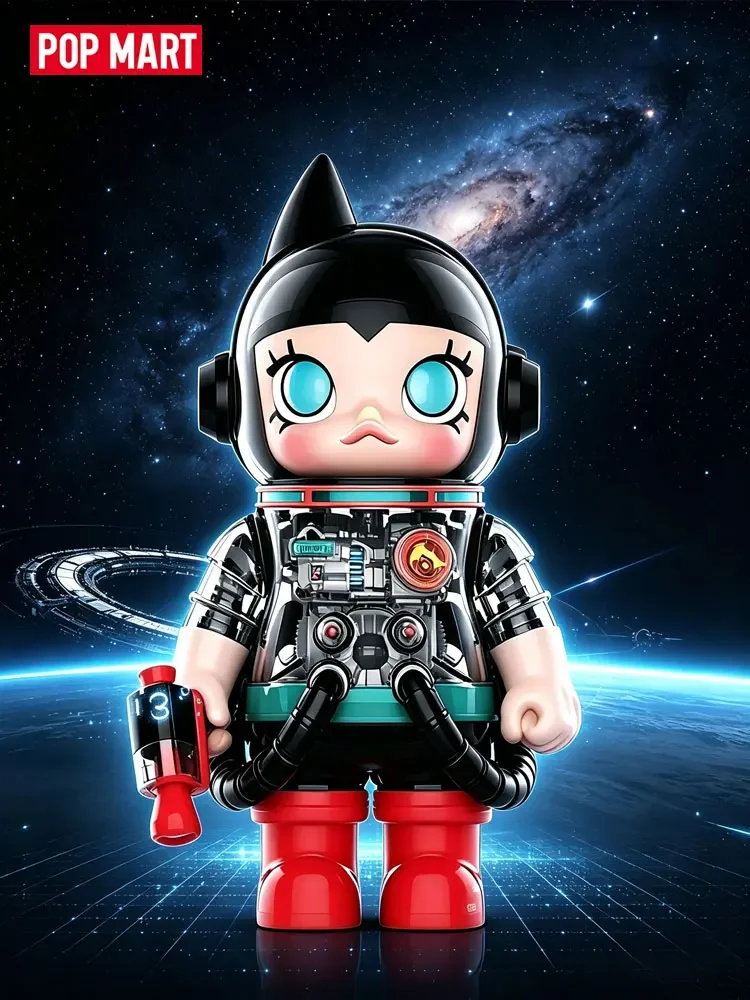 Фото POPMART MEGA SPACE MOLLY 400% ASTRO BOY Series: Модная коллекционная фигурка-сюрприз (случайный выбор), аниме-фигурка, игрушка, модель, украшение, кукла №5