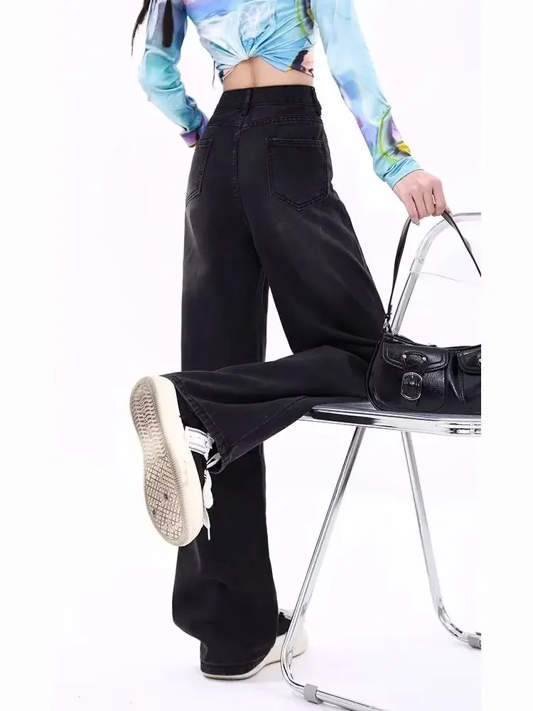 Джинсы со звездным дизайном женские осенние американские ретро пряные уличные