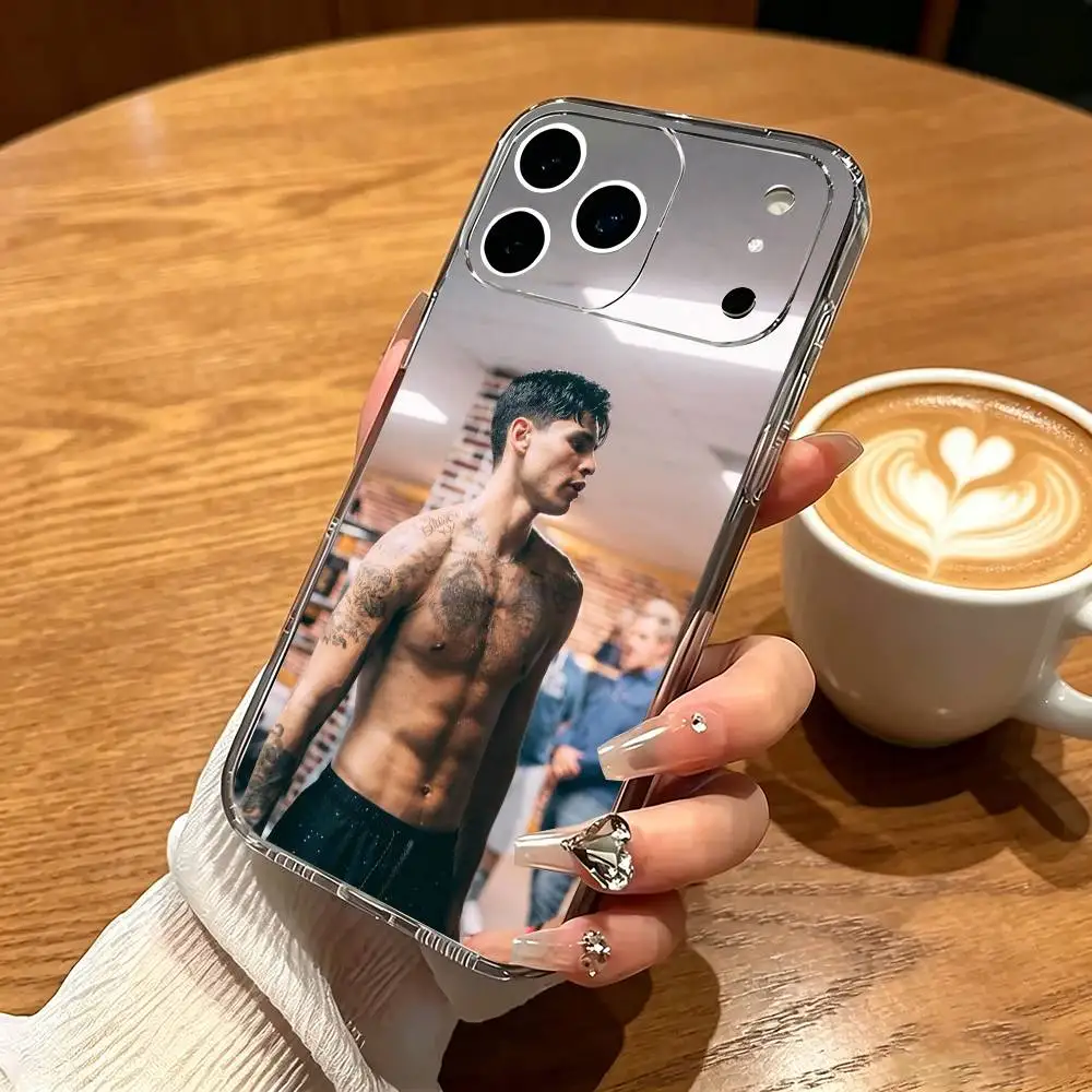 Фото Чехол для телефона Cool Boxer R-Ryan Garcia для iPhone 17 16 15 14 13 12 11 Mini Pro Max Plus, прозрачный №5