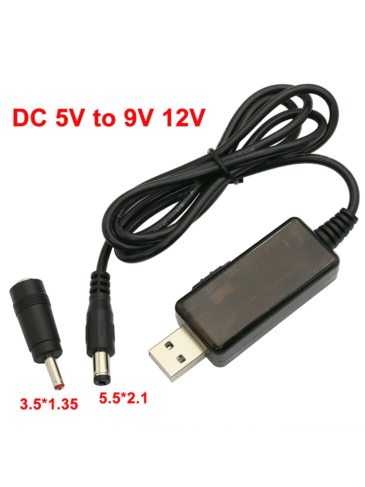 

USB повышающий преобразователь 5В в 9В/12В 5,5*2,1мм 3,5x1,35мм
