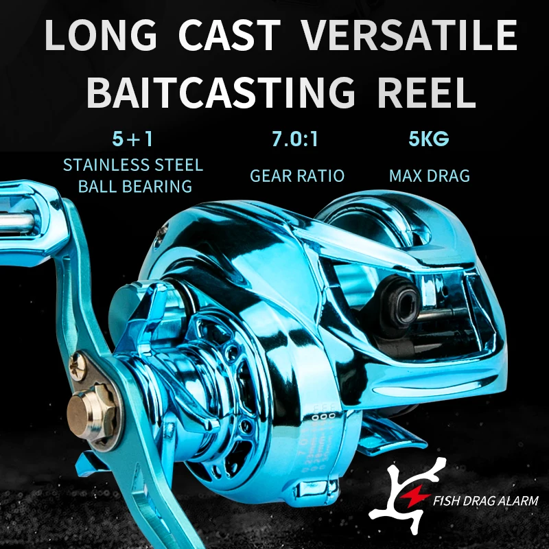 Катушка Для Приманки CEMREO Showy Colors 5 Кг Магнитная Тормозная Система Передаточное