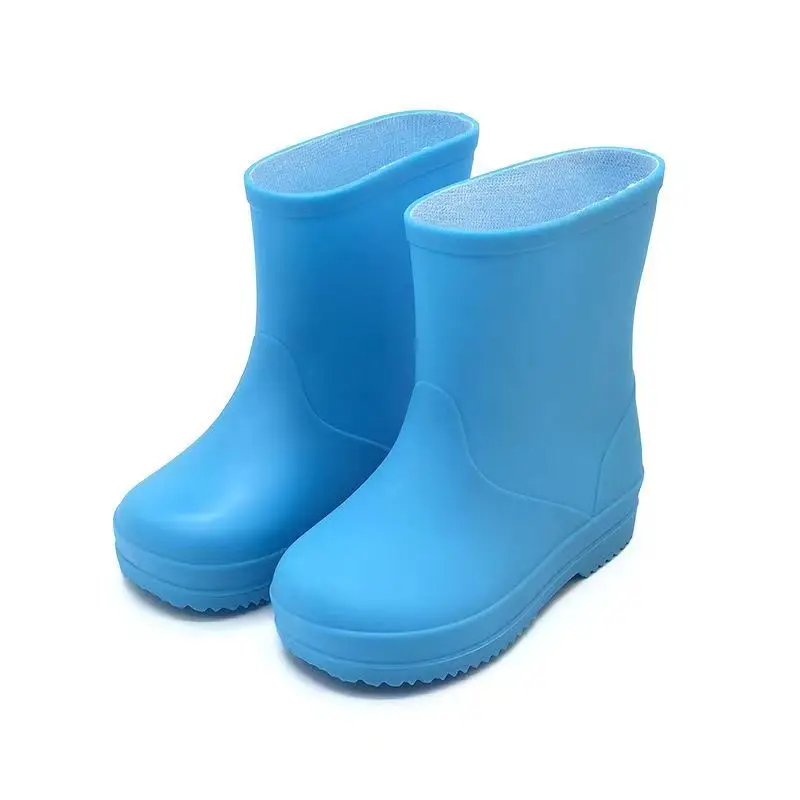 

Новые детские всесезонные высокие съемные хлопковые туфли с двойным покрытием непромокаемые туфли для мальчиков и девочек с мягкой подошвой Нескользящие непромокаемые туфли