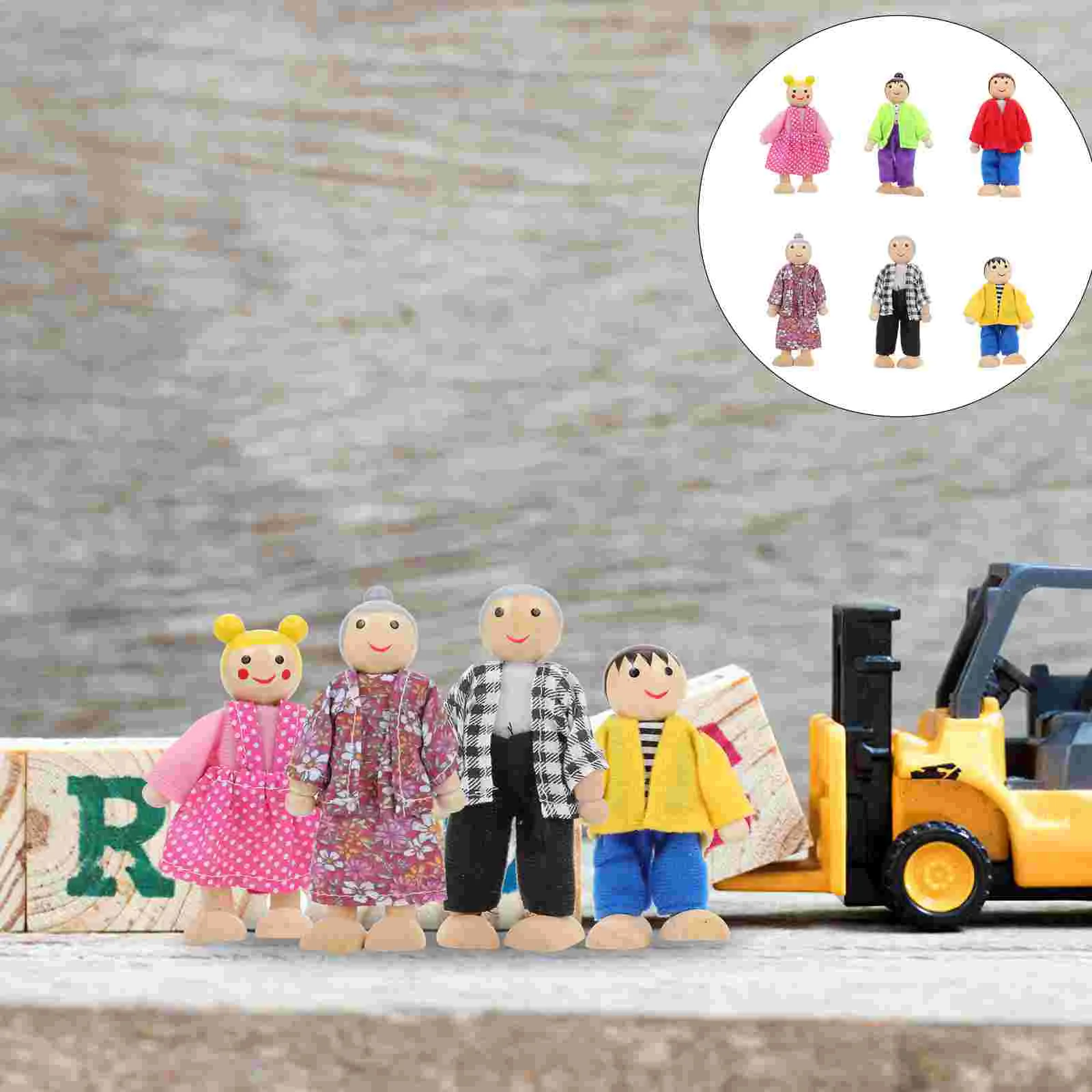 6 шт. миниатюрные фигурки дома воображающие игровые игрушки украшения маленькие