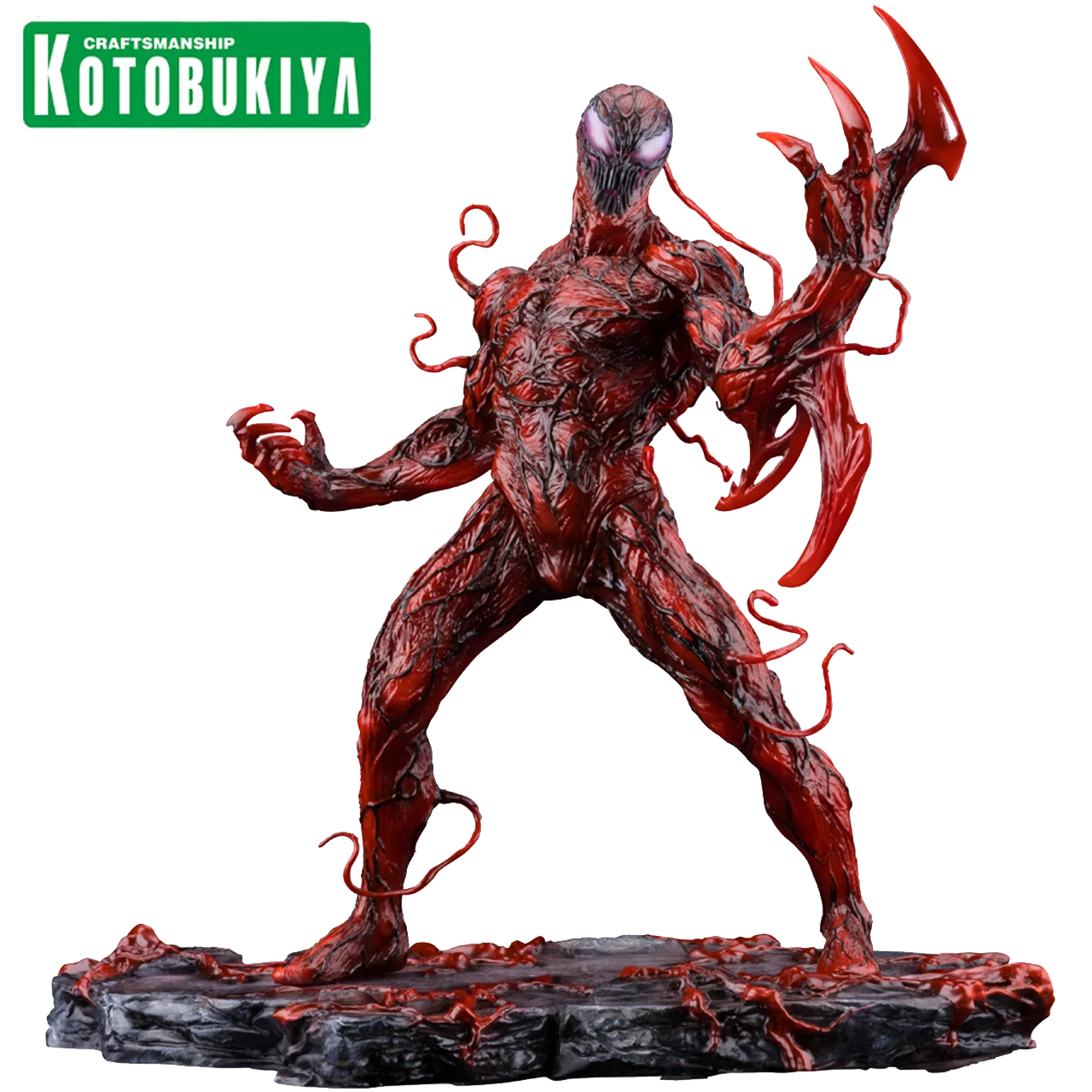 

Kotobukiya ARTFX+ MARVEL Spider-Man Carnage Venom Action Figure Anime Model Desktop Decorations Collectible Toys Gifts
