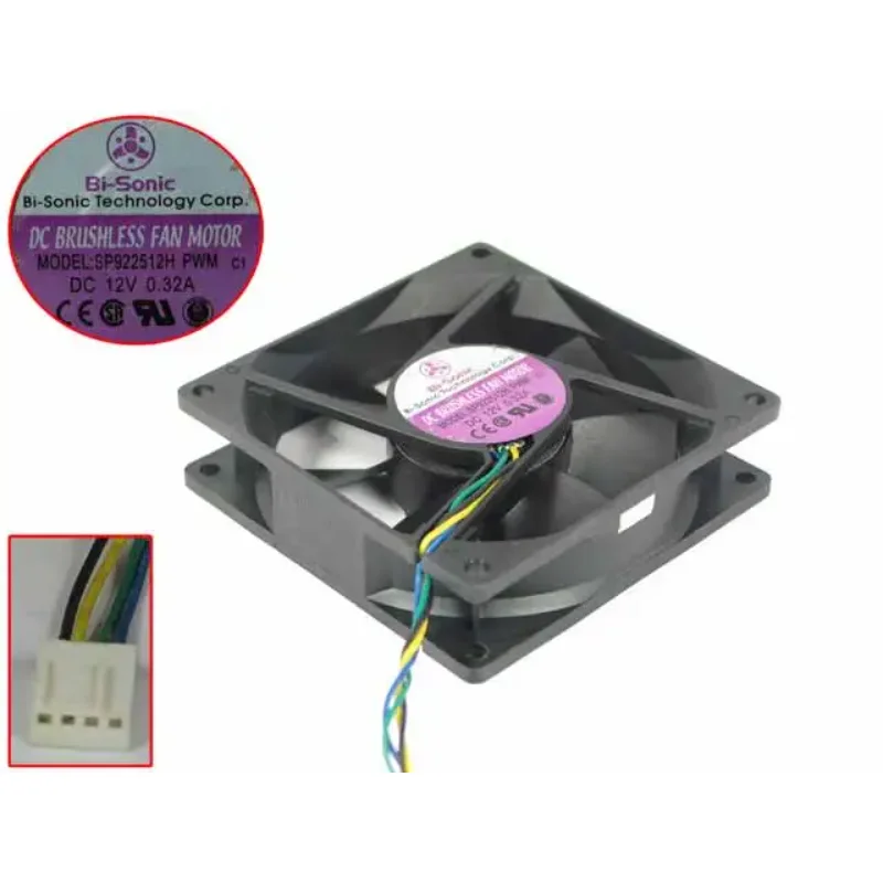 Би-Sonic SP 922512 H DC 12 V0.32A 90x90x25 мм 4-проводной охлаждающий вентилятор для сервера (art.: 3920cbef8271b) - 3920cbef8271b