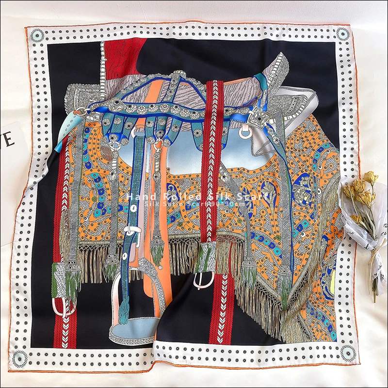 Дизайнерская шелковая искусственная кожа для женщин роскошный женский шарф