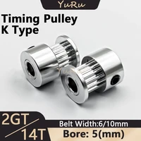 2mgt 14teeth timing pulley bore 5mm belt width 610mm 2gt 14t tensioning wheel synchronous 3d printer parts