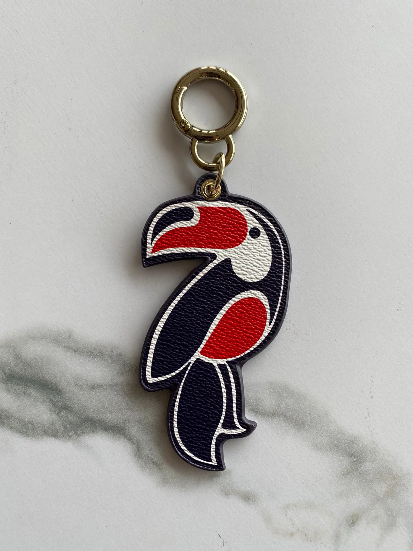 CILMI HARVILL CHHC  New Pendant Key Chain Mobile Phone Chain Bag Accessories Leather Material Metal Lock Design Gorgeous Bird