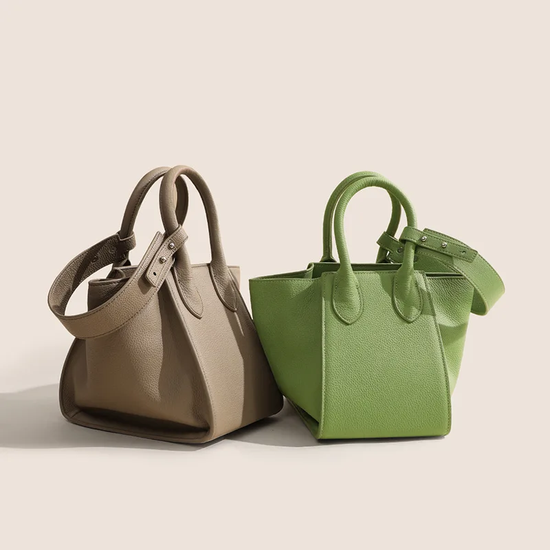 

New Women's Luxury Brand Handbags Real Leather All-match Vegetable Basket Top Quality Luxury Brand Crossbody Bags for Women