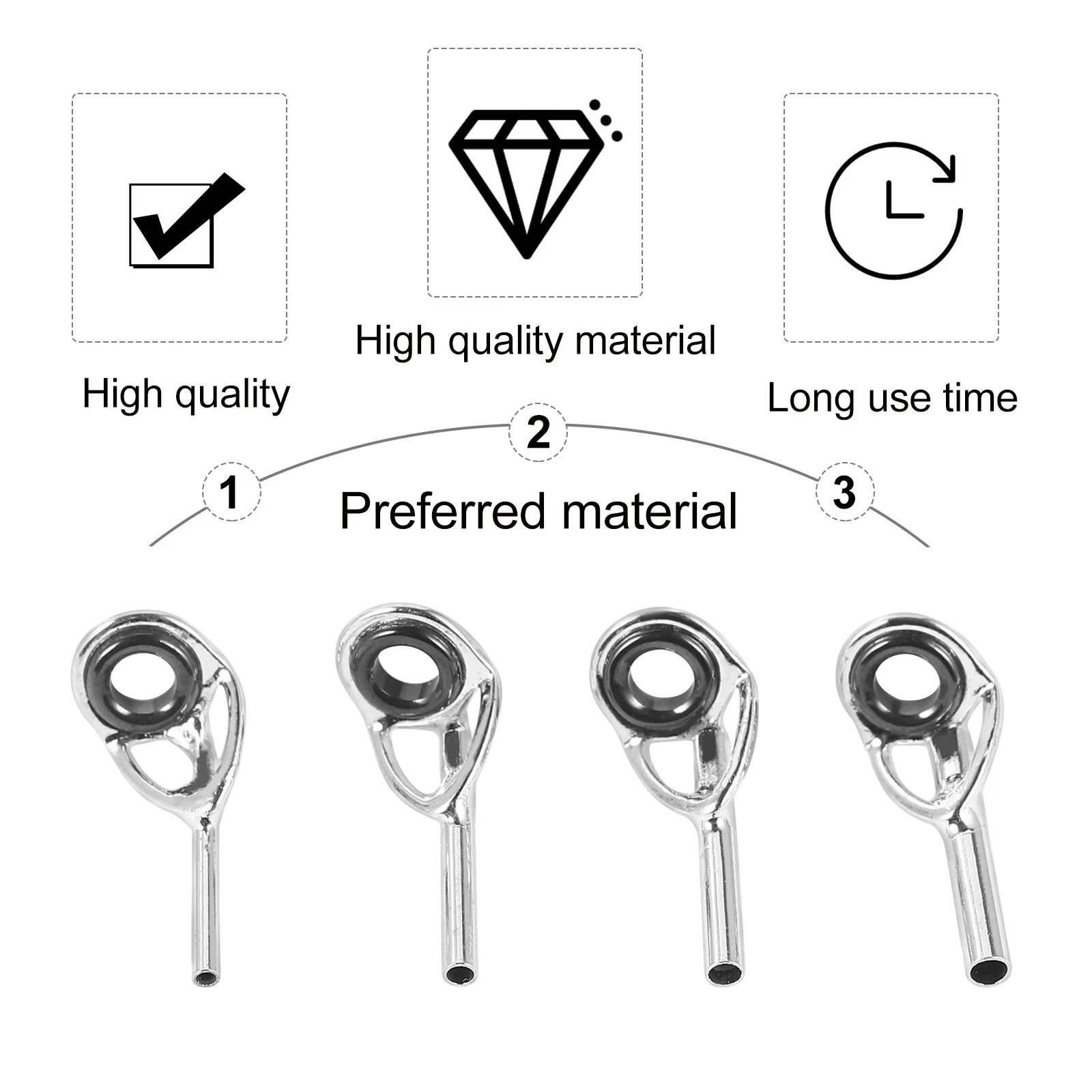 20 шт. направляющее кольцо для удочки Rocky портативный инструмент удочка гаджет