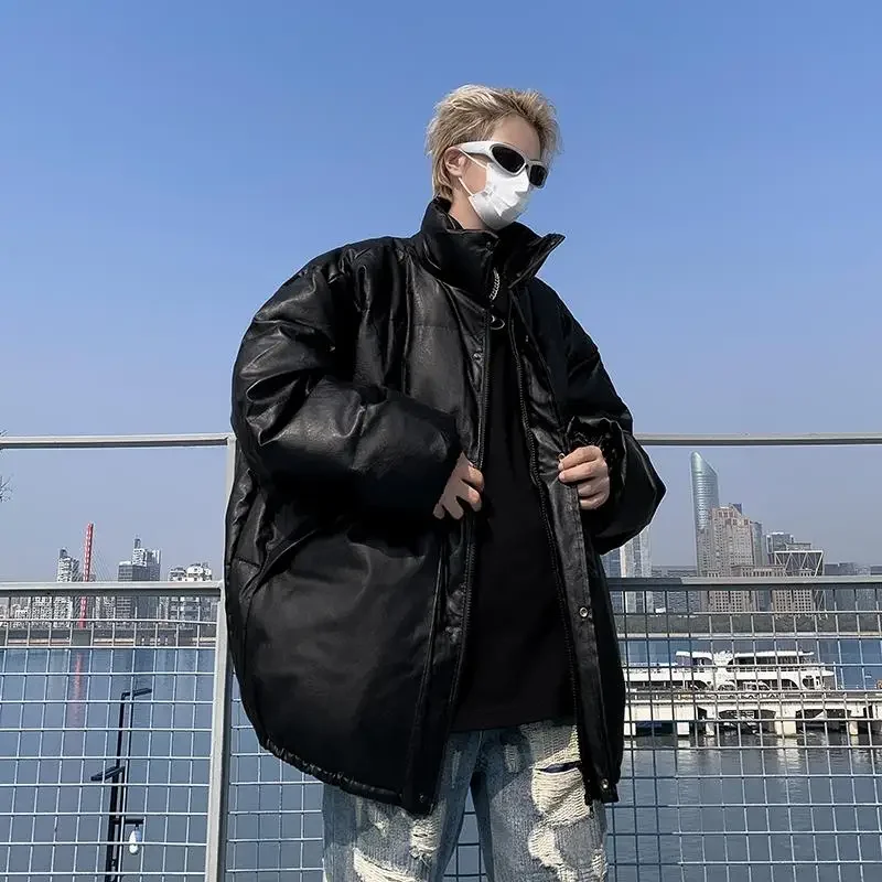 Зимнее высококачественное хлопковое пальто куртка свободного кроя теплая