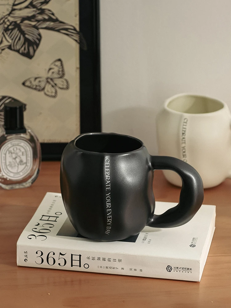 430 мл необычная индивидуальная трендовая чашка с неравномерными знаками