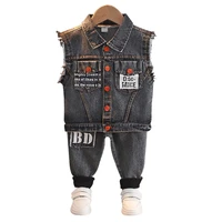 new spring autumn baby boys clothes suit children girl fashion vest pants 2pcsset toddler sports casual costume kids tracksuits