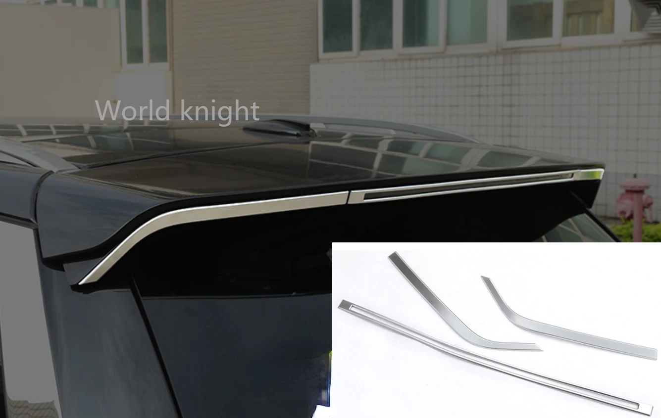 

For Land Rover Discovery Sport 2015-2018 Car ABS Rear Door Brake Light Strips Trim Accessories 3pcs