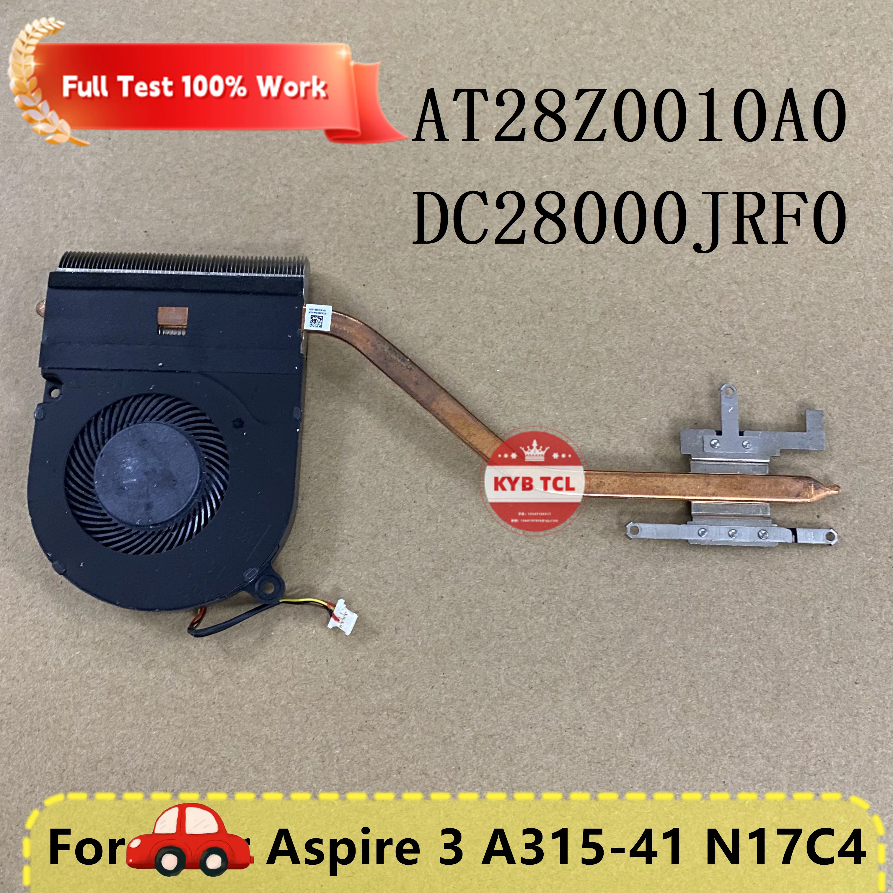 LAT28Z0010A0 DC28000JRF0 aptop кулер для охлаждения процессора или радиатор ноутбука Acer Aspire 3