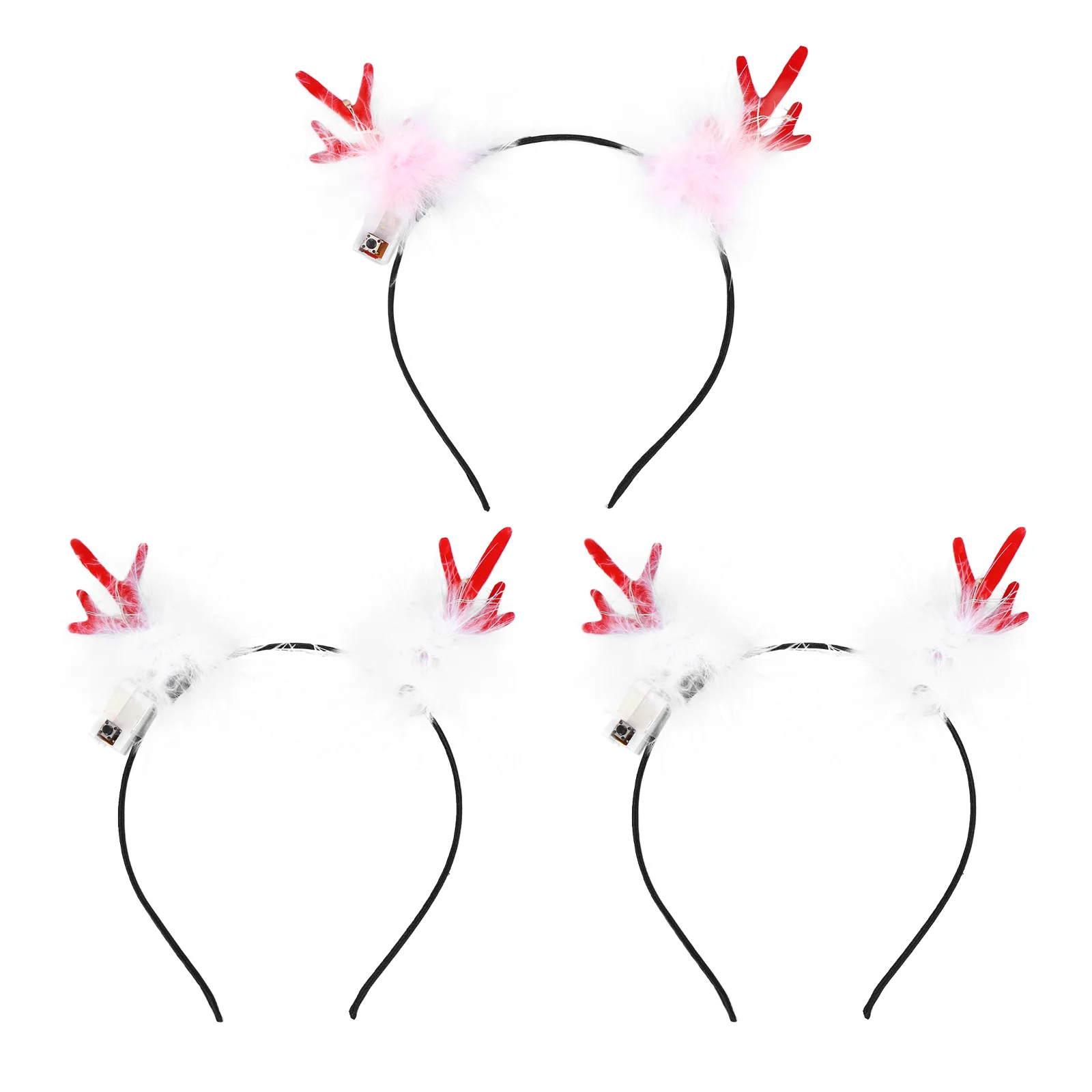 

3 pcs Antlers Lovely Christmas Decorative Hair Hoop Party Favors for Adults