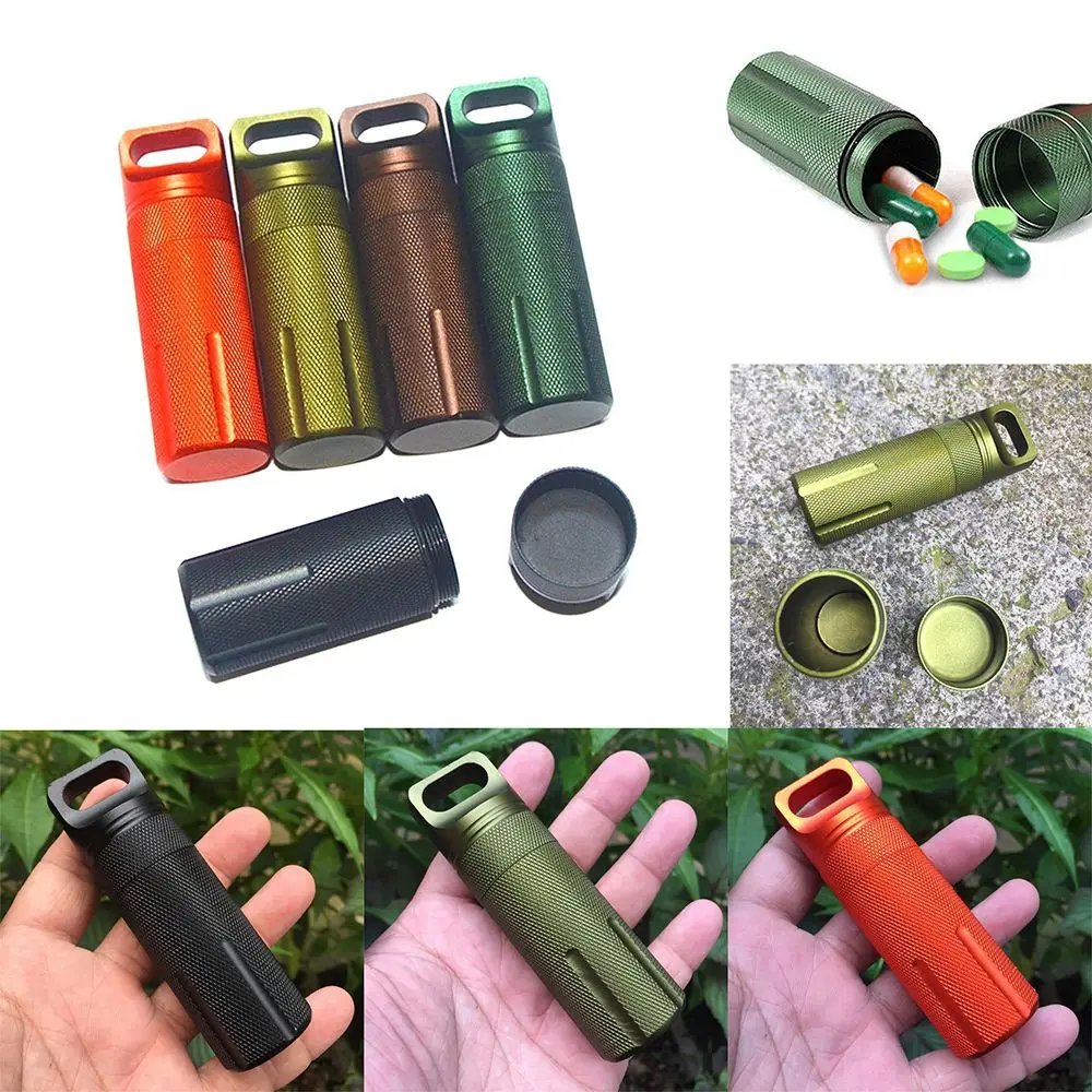 

Survival Capsule Holder Container Pill Airtight Case EDC Survival Kit Waterproof Seal Bottle Capsule Seal Bottles