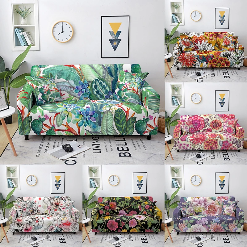 

Full Print Simulation Floral Pattern Print Fashion Sofa Cover Dresser Decoration Furniture Accessories and Tool SofaCover Covers