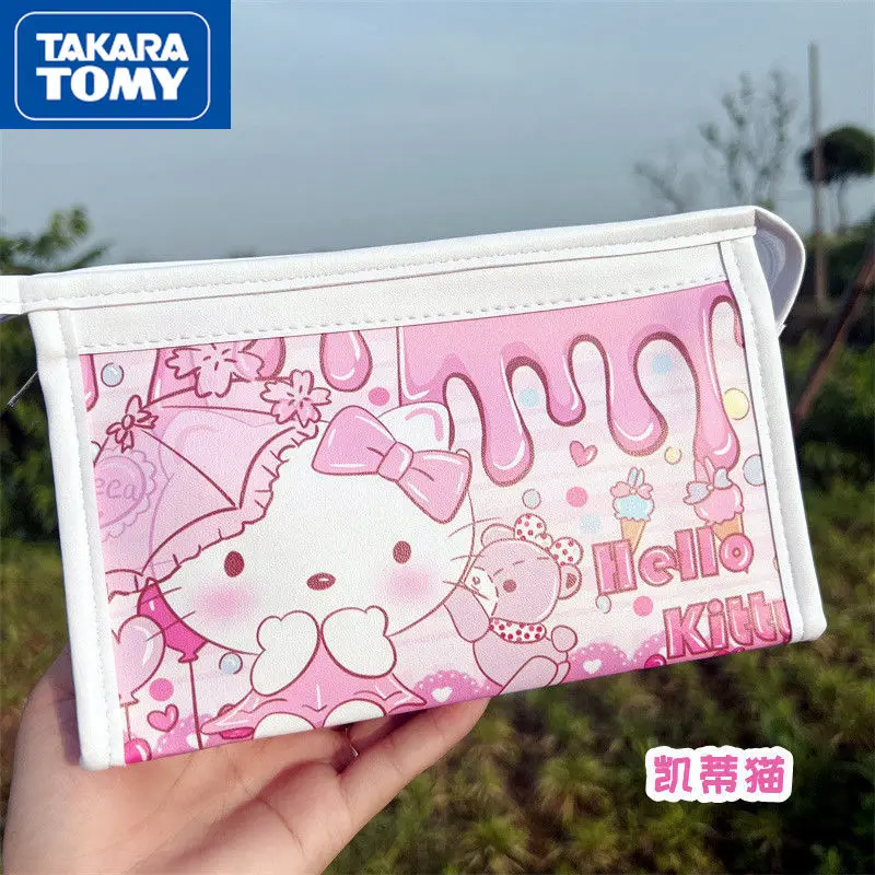 

TAKARA TOMY Hello Kitty stationery cute cartoon large capacity pencil case student stationery box school supplies storage box
