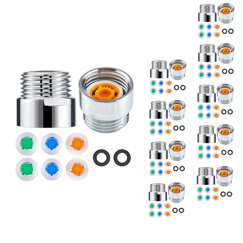 

80 Pieces Of Shower Flow Reducer Limiter Set, Water Restrictor, 1/2 Inch Thread Size 4, 6 And 9 L/Min