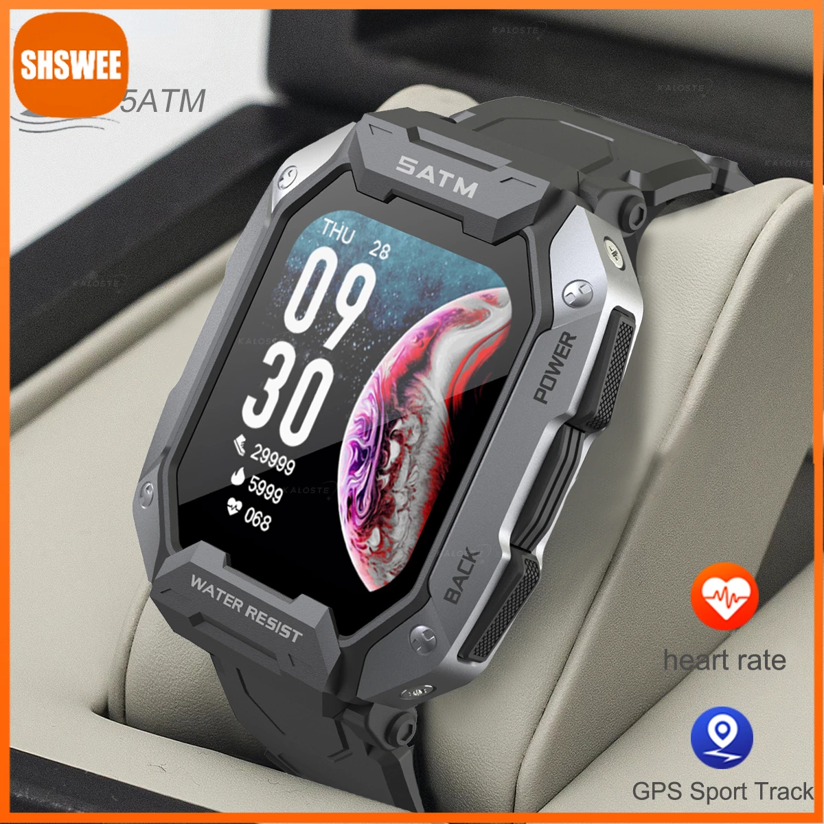 

For Xiaomi Huawei Smart Watch Sports Smart Watches Heart Rate Blood Pressure 5ATM Waterproof Bluetooth Smartwatch Men