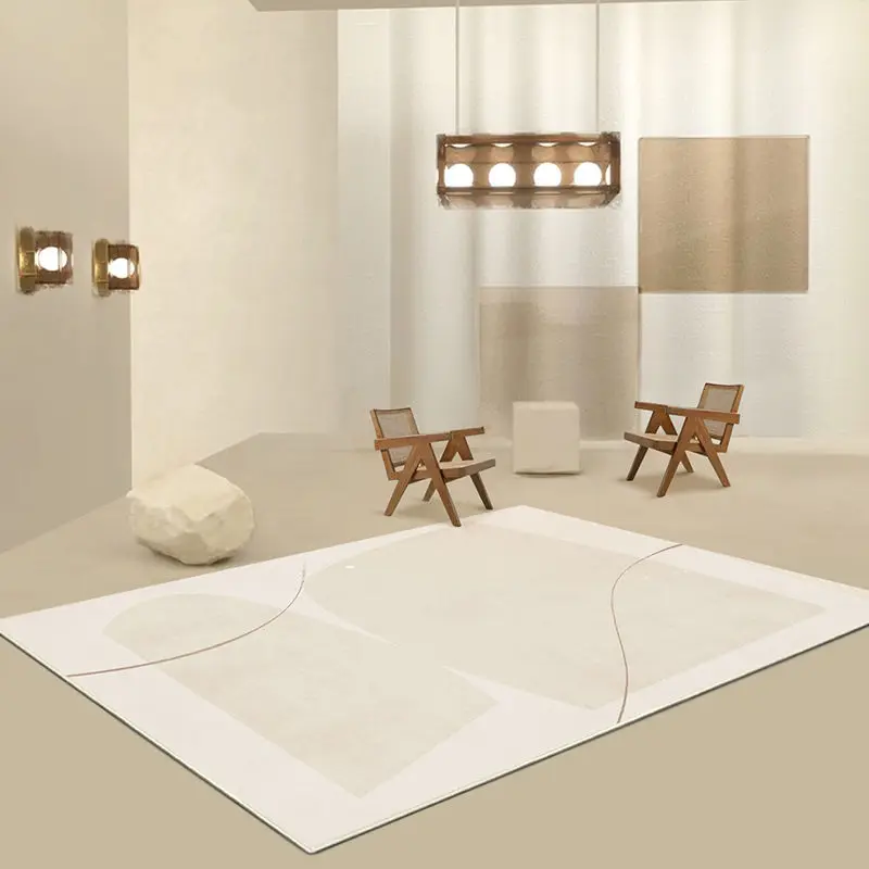 Скандинавская подсветка Современная гостиная кофейные столики коврики в стиле