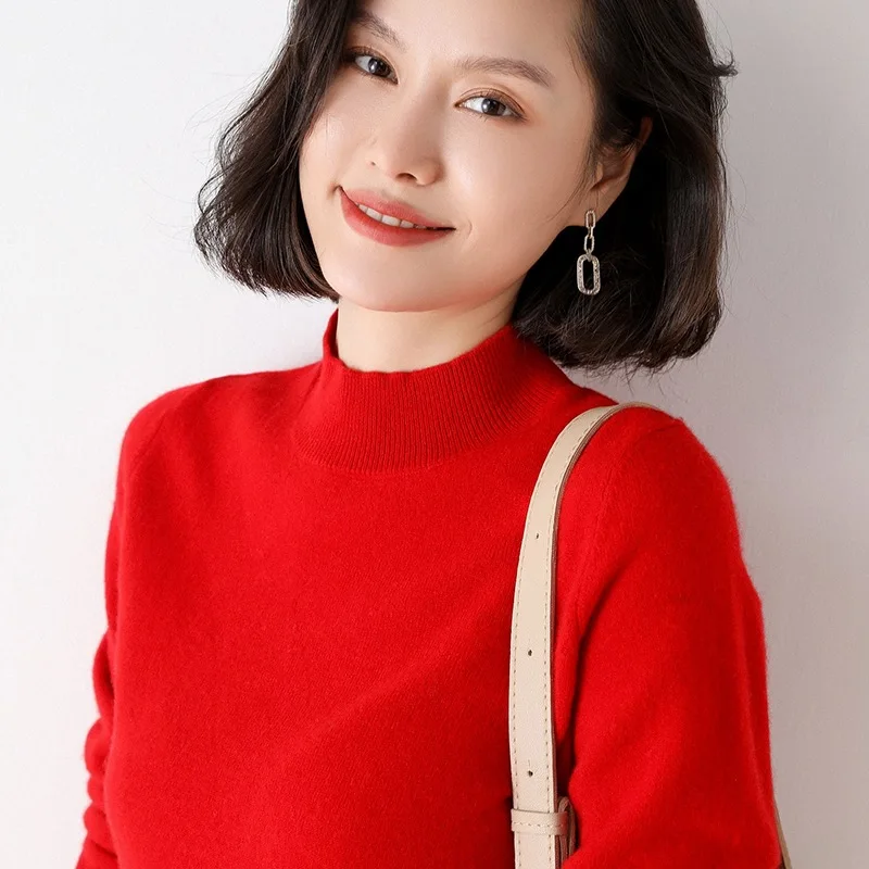 

Knitwear Slim Fit Top Solid Color Long Sleeve Women's T-Shirt 2022 gray