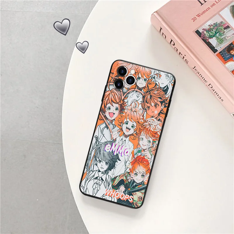 Черный матовый чехол для телефона iphone 16 Pro 15 14 13 12 Mini 11 Max 7 8 Plus X XS XR мягкий с аниме