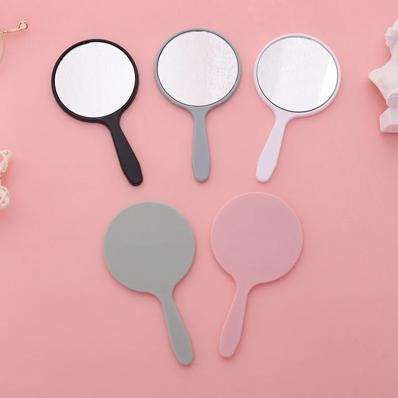 

Handheld Makeup Mirror Round Makeup Vanity Mirror With Handle Hand Mirror Salon Compact Mirrors Cosmetic Mirror For Women