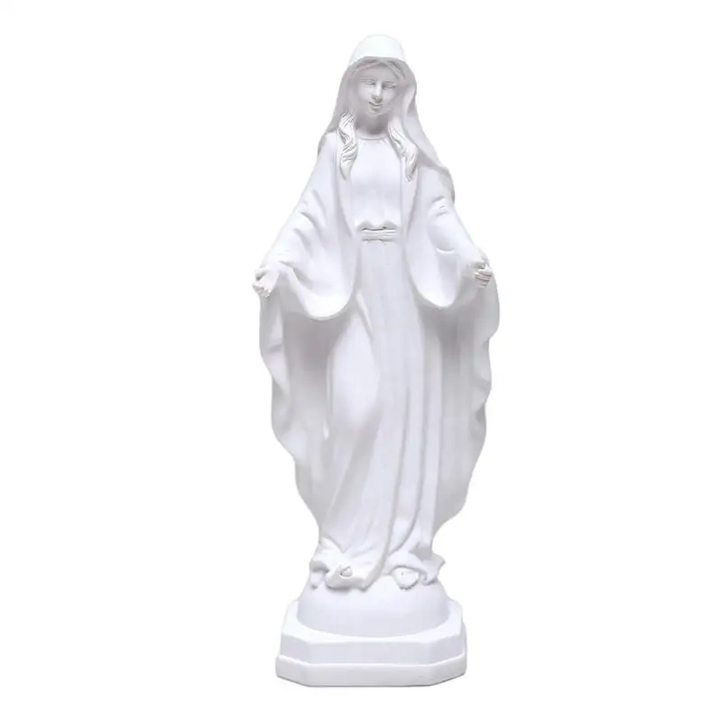 

Virgin Mother Mary Statue Catholic Blessed Virgin Mary Resin Religious for Garden Outdoor Patio Cemetery Grave Stone Home Decor