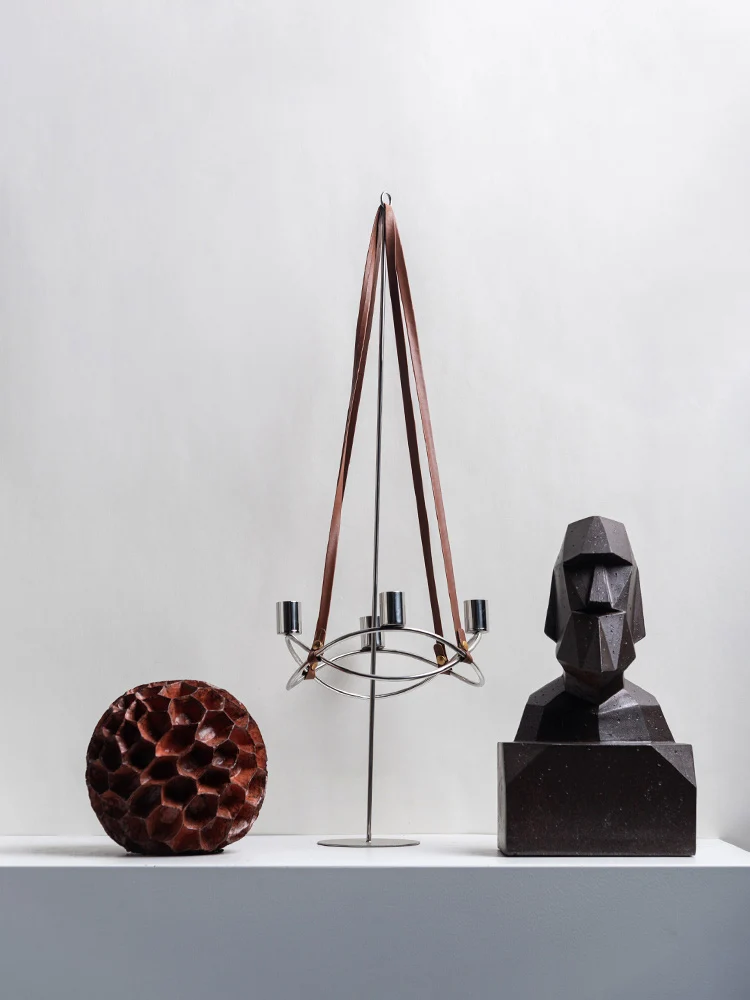 Подсвечник из нержавеющей стали металлический Настольный обеденный стол для