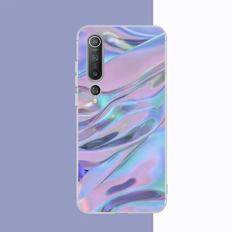 Радужный телефонный чехол Yinuoda с лазерной линией для Samsung S21 A10 Redmi Note 7 9 Huawei P30Pro Honor